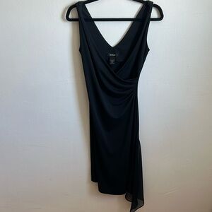 Vintage Express Asymmetrical Black Dress